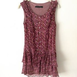 Zara Pink Floral Dress
